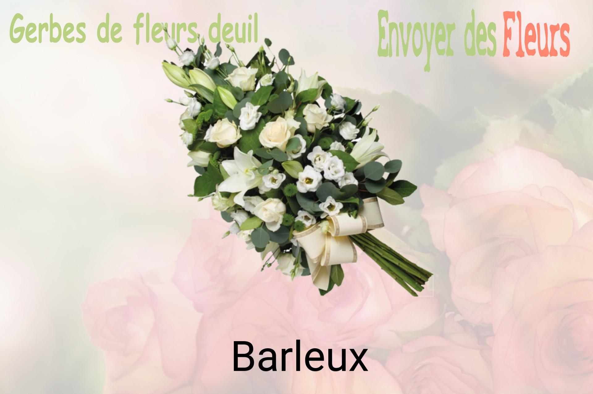 Gerbe de fleurs de deuil livrée à Barleux
